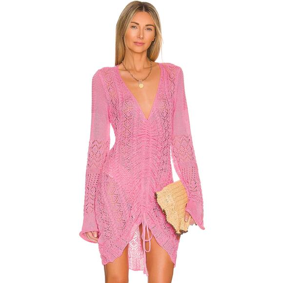 SNDYS Fate Mini Dress in Pink NWT Size Small - Picture 1 of 3